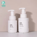 YAN Packaging White Empty 200ml 350ml Foaming Soap Facial Cleanser Shampoo HDPE Plastic Pump Bottle Containers Included Printing