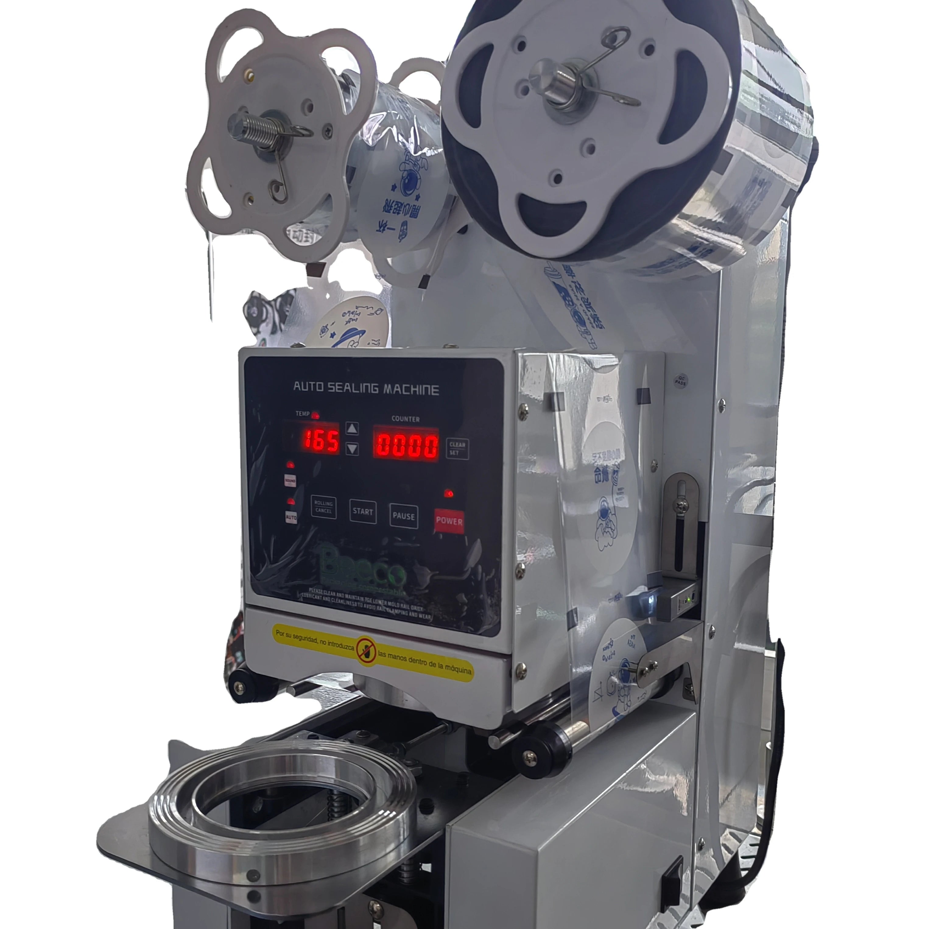 Automatic Bubble Boba Milk Tea Juice Sealer Plastic Cup Filling and Sealing Machine