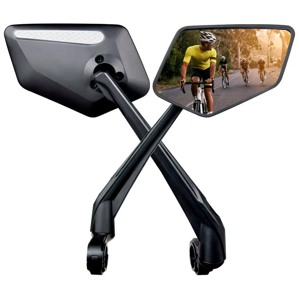 EasyDo Factory 360 Rotatable Bicycle Rearview Mirror Wider View Handlebar Bike Mirror