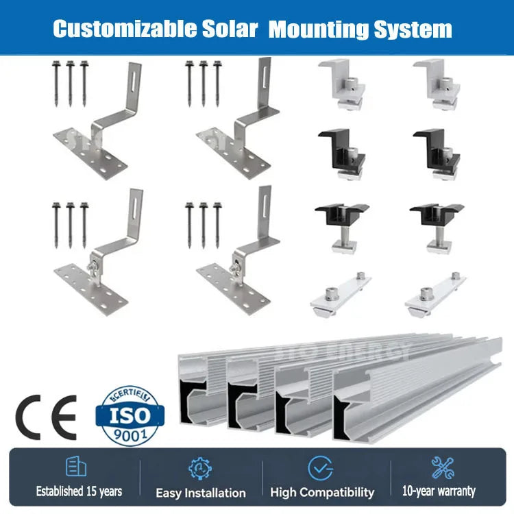 Solar Adjustable Roof Hook Mounting Solar Tile Roof Hook for Solar Mounting MegaBDM