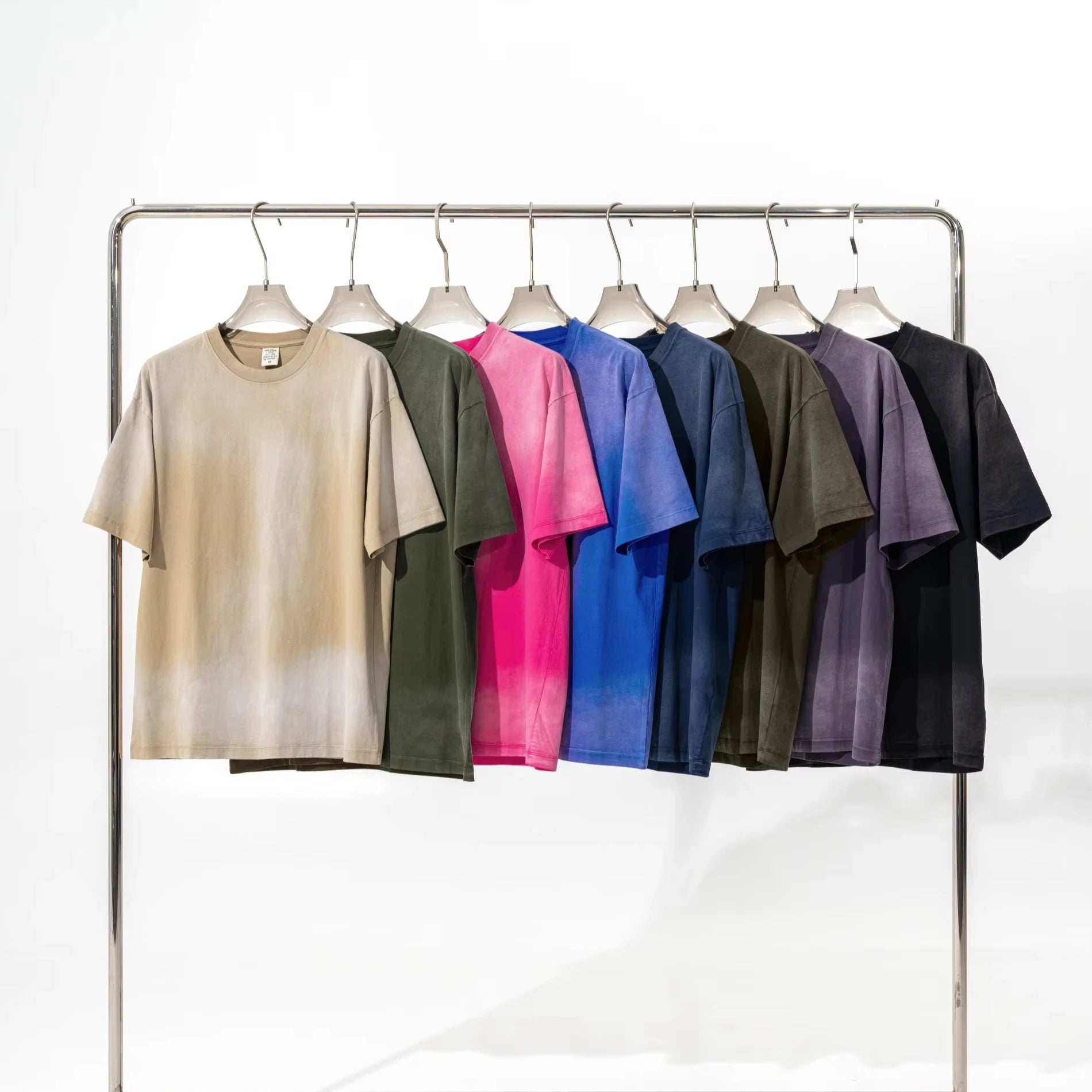 100% Cotton Custom Quality Vintage Knitted Loose Drop Shoulder Oversized Printing Heavyweight Blank Men's T-Shirts