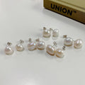 Baroque Earring Fresh Water Sterling Silver Pearl Earrings Stud