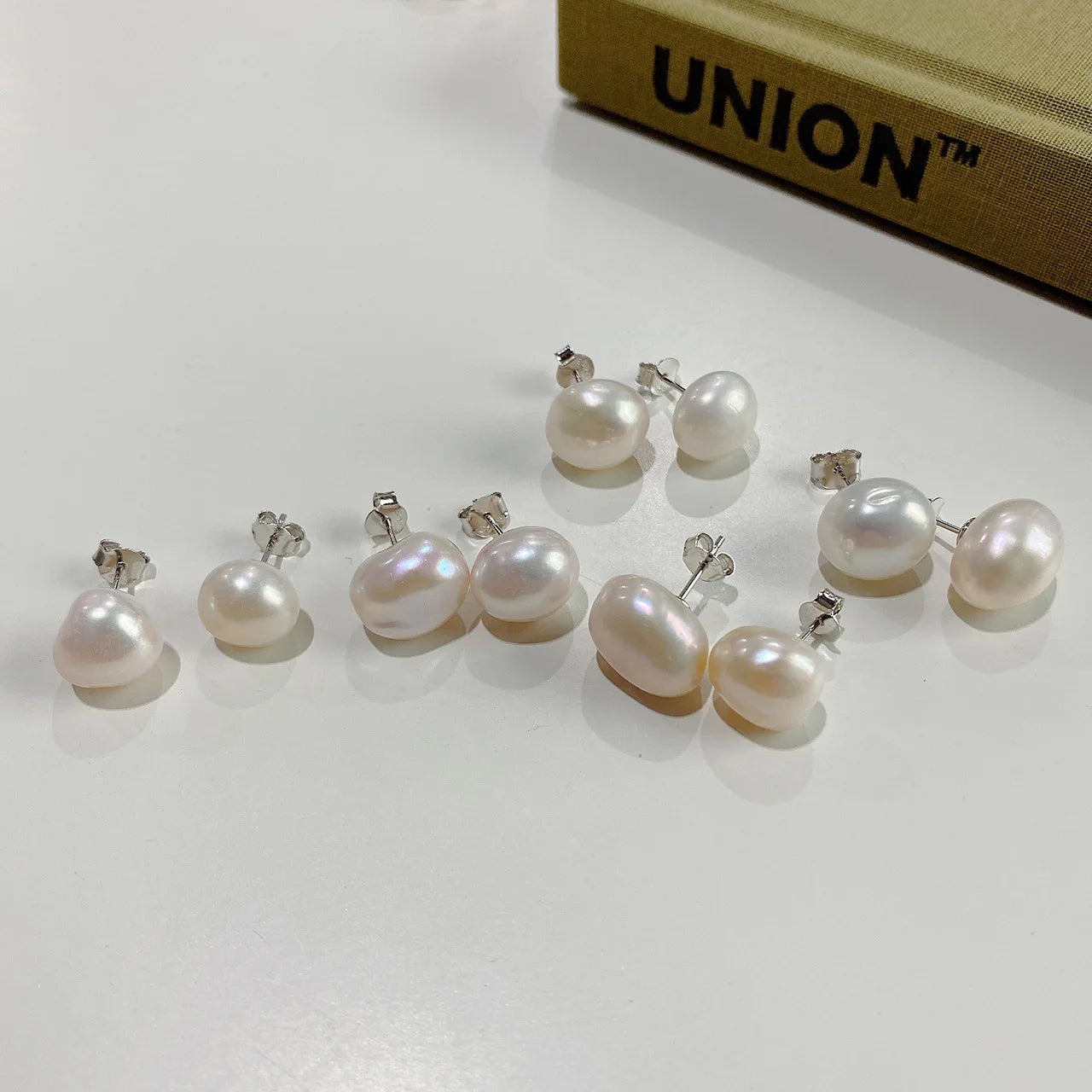 Baroque Earring Fresh Water Sterling Silver Pearl Earrings Stud