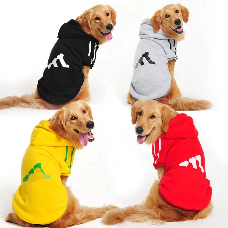 Luxury Pet Clothing for Summer Thick Cotton Floral Hoodies in Multiple Colors Cute Hooded Style for Spring and Autumn