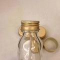 Stock 28-400 28mm Gold Aluminium Lid Rolled Edge Screw Caps With Pressure for Medicine Bottle