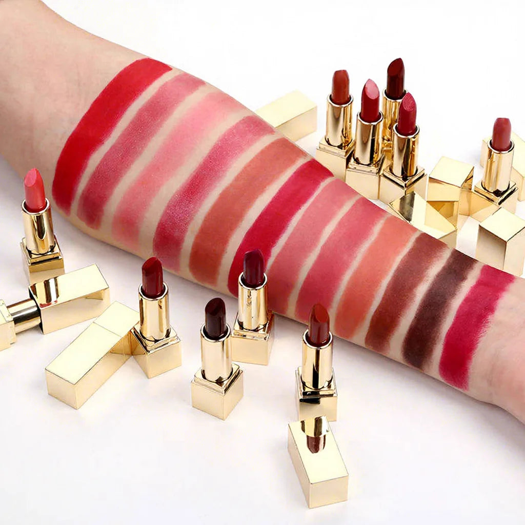 Wholesale Make Your Own Logo Long Lasting Nude Pink Mineral Fashion Matte Lipstick Kit Private Label Vegan Solid Creamy Lipstick