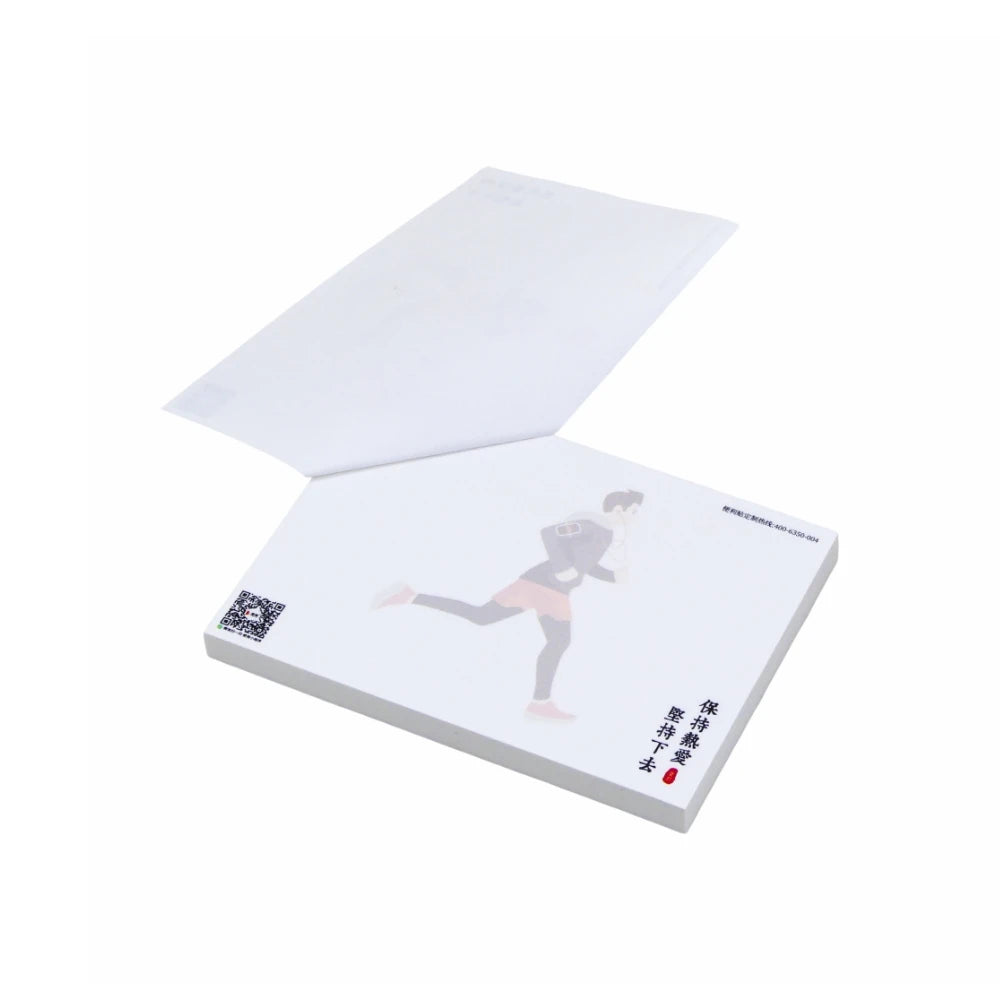 Wholesale Custom Logo Kawaii 3x3 Inches Self-Adhesive Offset Paper Sticky Notes-Bulk School & Office Memo Pad with 4C/UV Finish