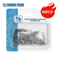 60PCS TS-K132 Angle Corner Brackets Set Cheap Wholesale Photo Frame Hardware Iron Corner Right Angle Frame Connectors