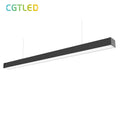 Modern Black Finish Led Linkable Pendant Light 1.2M 4FT 40W 100LM/W Suspending Led Linear Light