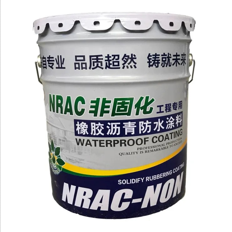 1 Non-curing Rubber Asphalt Waterproof Coating Water Stop Industrial Civil Building Roof Waterproofing Water Emulsion 3-Year