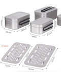 Portable Titanium Camping Cookware Mess Tin Bento Box for Outdoor Adventures