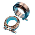 JTLD 304 Stainless Steel 2" V Band Clamp Rings and Flanges Kit for Exhaust System