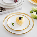 Creative Eco-Friendly Ceramic Plate for Weddings Porcelain Dinner Ware with Coupe Design