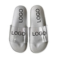 2022 Big Size Transparent Strap Men Custom Basic Printing slippers Outdoor Beach Waterproof Pvc slippers Wholesale Man Shoes