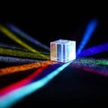 Colorful Six-Sided Bright White Crystal Light  Combine Cube Prism Optical Glass Prism Cube Stained Glass Prism Cube