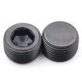 1/8 1/4 3/8 1/2 3/4 5/8 Bspt Bsp Npt Pipe Screw Steel Black Hex Socket Pressure Plug