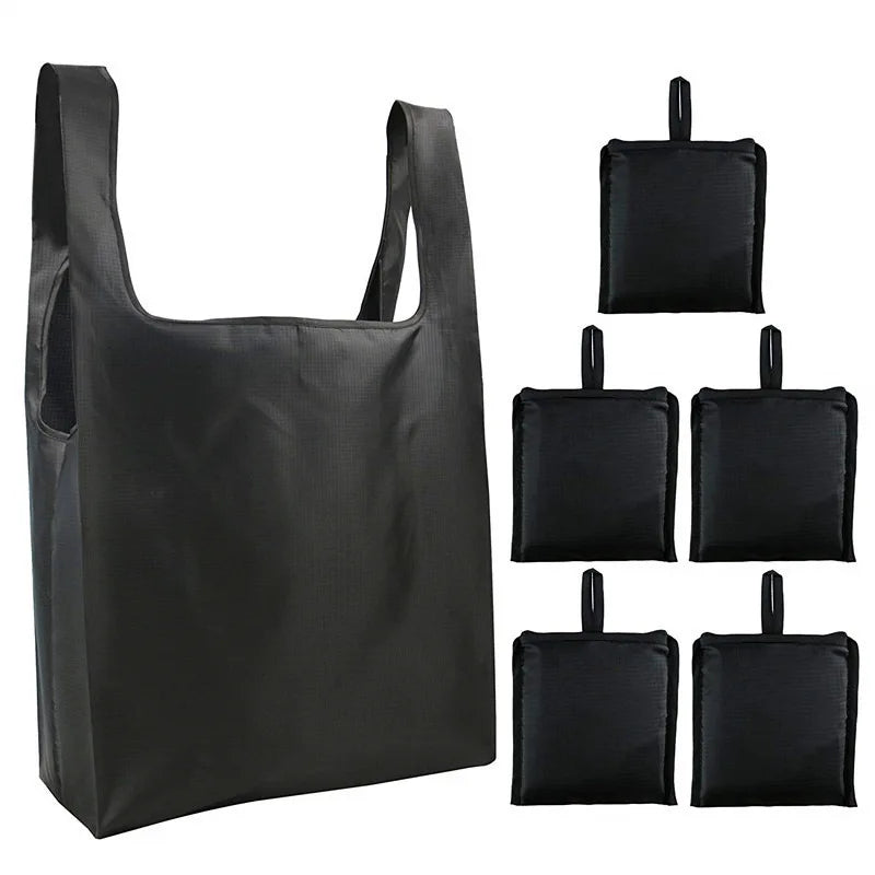 New Style Wholesale Cheap Custom 420D Polyester Eco Recycle Foldable Nylon Letter Pattern Shoulder Shopping Bag