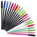 New Silicone Eyelash Brush with Tiny Plastic Handle Disposable Mascara Wands for Lash Extension Cosmetic Brushes Tool