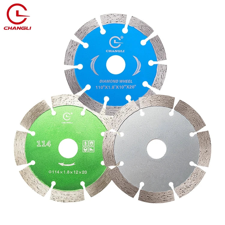 OEM Arix Wholesale 110mm 4 Inch Diamond Segment/Steel High Frequency Welded Key Type Cutting Disc Blade Granite Stone 3 Year