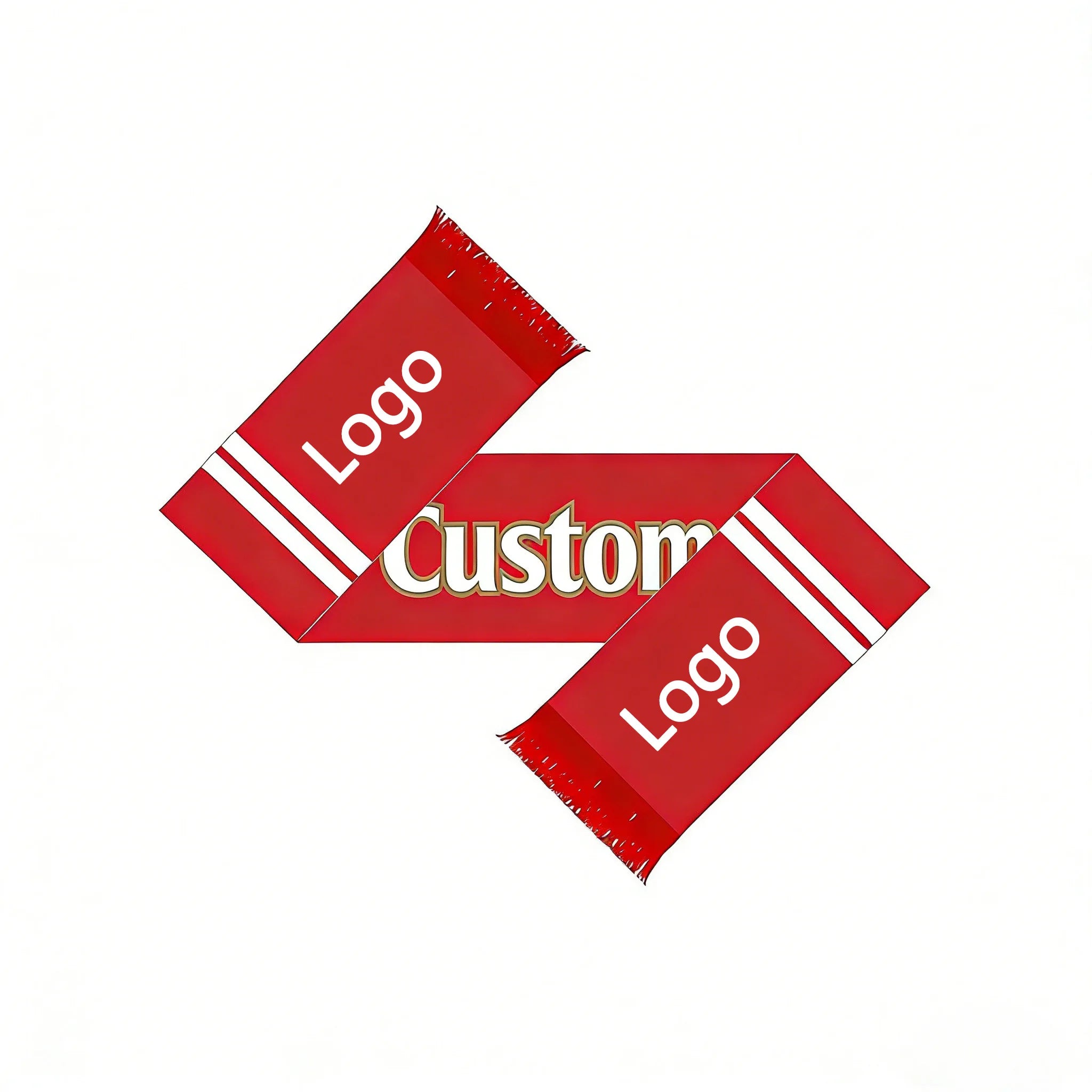 Free Sample Wholesale Customized Hot Selling Fannnel Soft Comfortable Oversized Slogan Logo Towel Football Fan Cheers Scarf