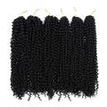 18 Inch Passion Twist Hair Crochet Braid Extensions High Temperature Fiber Hot Water Setting Bulk Braiding Hair Dyed
