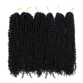 18 Inch Passion Twist Hair Crochet Braid Extensions High Temperature Fiber Hot Water Setting Bulk Braiding Hair Dyed