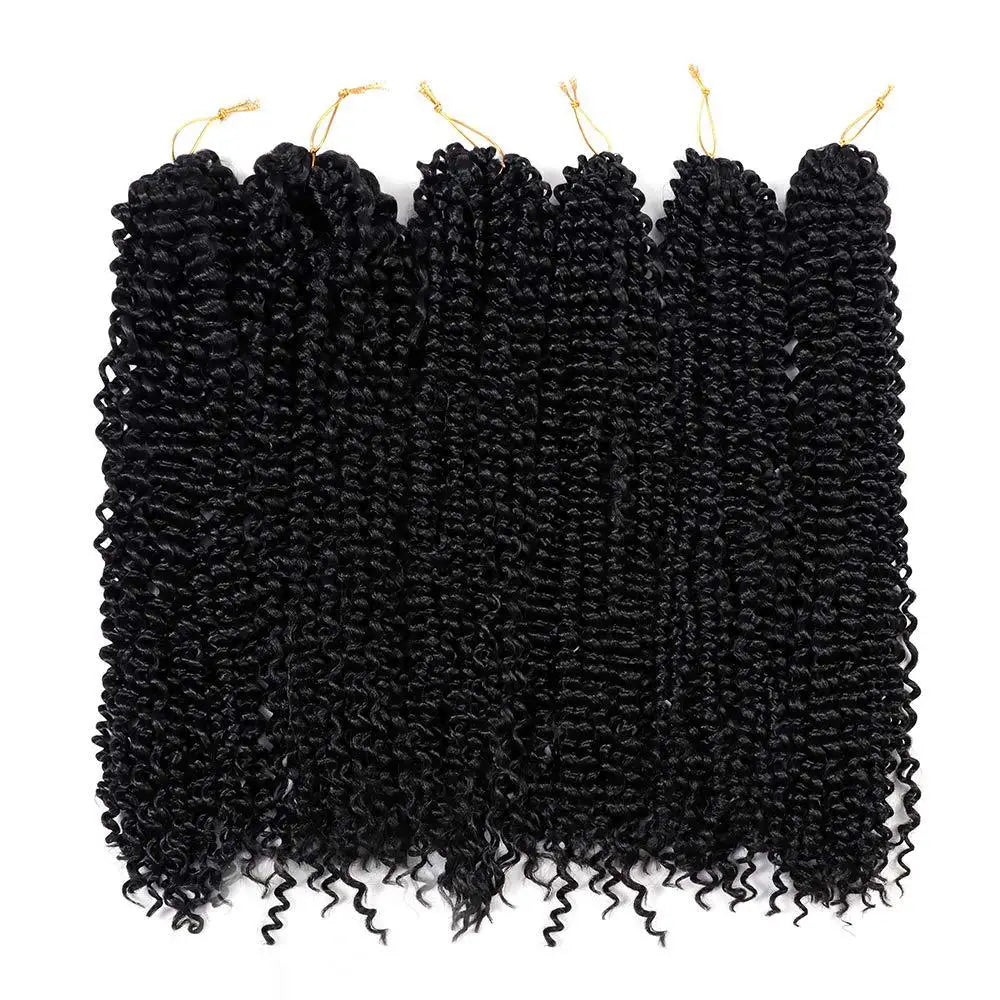18 Inch Passion Twist Hair Crochet Braid Extensions High Temperature Fiber Hot Water Setting Bulk Braiding Hair Dyed