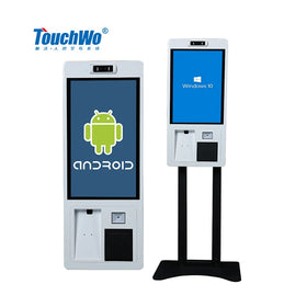 TouchWo Multitouch Self-order Intelligent Terminal Touch Screen Display Kiosk Payment Machine with Card Reader