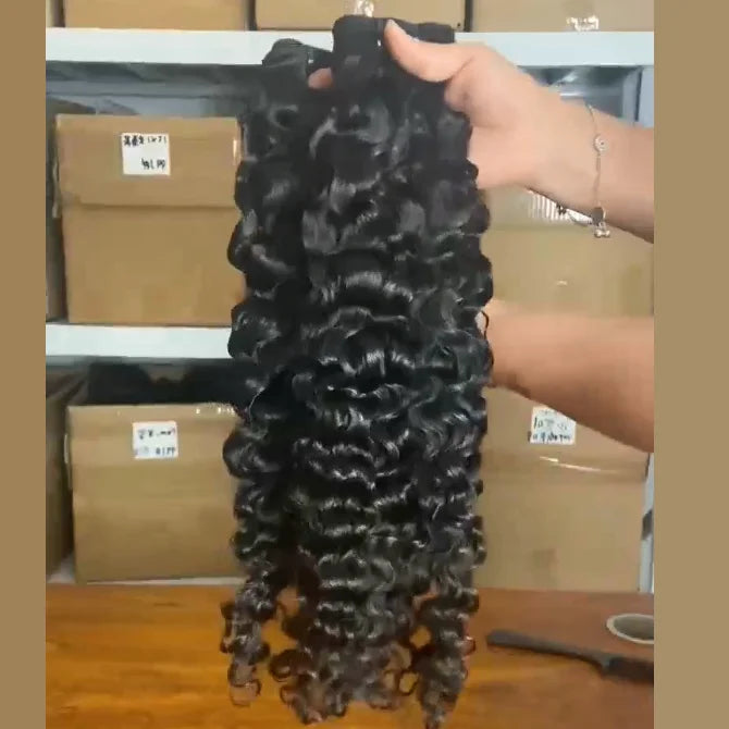 Burmese Curl Virgin Burmese Human Hair Extensions Bundles Wholesale Real Natural Mink Burmese Curly Human Hair Vendor