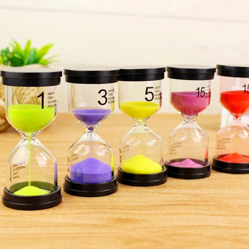 Custom Printed 30 / 60 Minutes Sand Timer Colorful Hourglass Children's Gift Multi-Purpose Household Chemicals