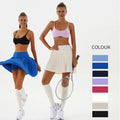 High Waisted Women's Plaid Short Royal Blue Golf Skirt Women Tummy Control Skirted Tennis Sports Golf Skirts Women