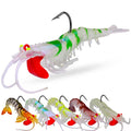 WEIHE 6g/13g/19g 5Colors Artificial Soft Shrimp Fishing Lure Lifelike Sinking Bait for Fishing Activity