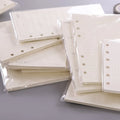 A5 A6 Refill Lined Paper 6 Holes 6-ring Loose Leaf Replaceable Blank Paper for Notebooks Journals Diary Notebook Refillable