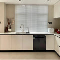 European Design Modern Style U Shape Kitchen Cabinet Custom Kitchen Furniture Made in China Acrylic & Wood Material