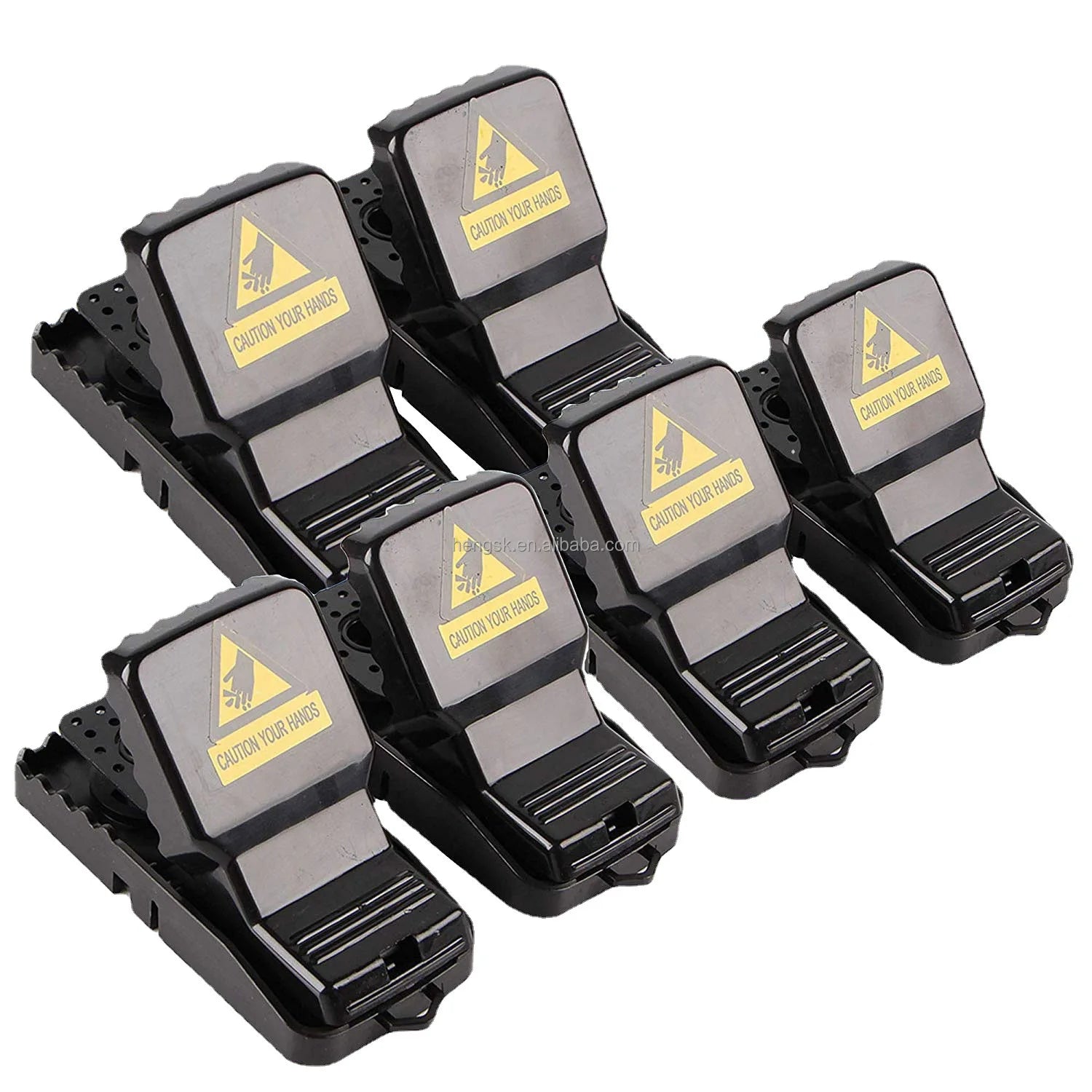 OEM Large ABS Plastic Jaw Mouse Trap Pack of 6 Snap Killer Traps for Big Rats Solid State China Supply