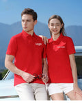 Custom Unisex Golf Uniform Workwear Embroidered Red Men's Shorts Knitted Floral Printed Silk Shirt Personalized Quick Dry