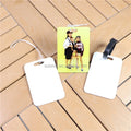 MDFSUB 2mm Double-sided Sublimation Plastic Luggage Suitcase Tags Personalized Logo Printable FRP Sublimation Blank Luggage Tag