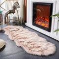 Long Hair Faux Sheepskin Fur Suede Rug Living Room Sofa Kids Room Nersury Shaggy Rugs