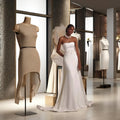 Elegant Mermaid Pattern Brides Short Sleeves Chapel Train Natural Waistline Satin Lace Classic Style Floor-Length Wedding Dress