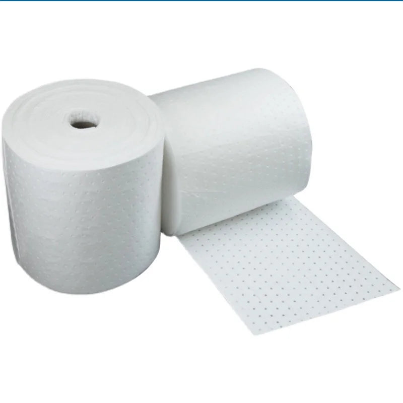 Oilspillpro OOA-R0350 100% PP Nonwoven Heavy Weight 40cm*50m Oil Only Absorbent Roll Anti-Leaking Environmental Product