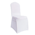 Wholesale Cheap White Solid Polyester Spandex Elastic Chair Slipcover Universal Stretch for Party Events Wedding Decorations
