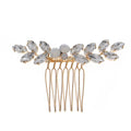 Small Gold Rhinestone Handmade Bridal Hairclip Headpieces Hair Comb for Wedding Bridal Sets