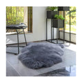 Sample Support Best Sell OEKO-TEX Home Use Safe Australian Sheepskin Throw Rug Grey Snow Tips Color Real Sheep Fur Blanket