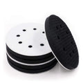 6 Inch 8 Hole Hook and Loop 10mm Medium Hardness Sponge Soft Interface Pad for Polishing Grinding Power Tools Accessories