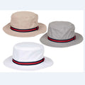 Unisex Adults Custom Bucket Hat with Big Brim England Striped Pattern 3 Colors for Casual & Travel Summer Personal Brand Caps