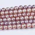 10-14mm Natural Freshwater Natural Purple Color Edison Shape Pearls