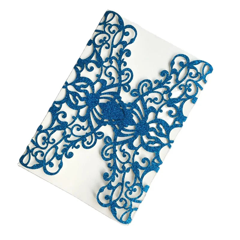 Wholesale Hollowed Fill-in Invitations Card Printing Luxury Small Business Meeting Card Gold Wedding Invitation Cards