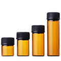 1ml (1/4 Dram) Amber Mini Glass Bottle 1cc Amber Sample Vial Small Essential Oil Bottle Travel Must