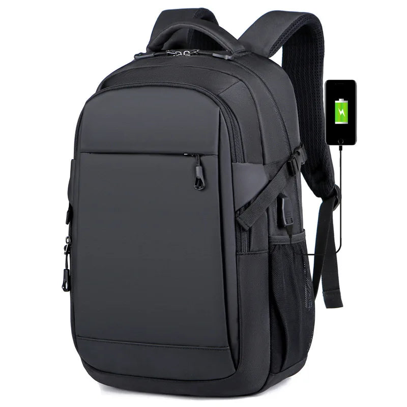 Custom Logo 15.6 Inch Anti-theft Large Capacity Waterproof Business Office Travel Usb Laptop Computer Backpack Bag for Men