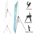Wholesale Custom 60x160cm 80x180cm Outdoor Vinyl Advertising Display Kpop Digital Printing X Banner for Events